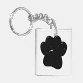 Korte handtekening afdrukken sleutelhanger (Voorkant Links)