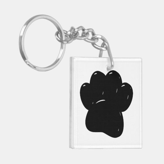 Korte handtekening afdrukken sleutelhanger (Voorkant Links)