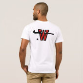 Korte hoes T-Shirt van WFHA Bella Canvas (Achterkant volledig)