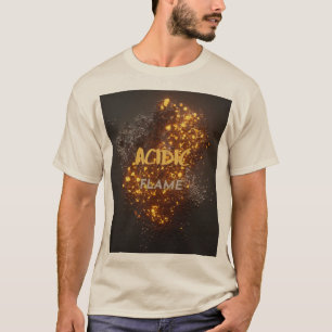 Korte hoes voor vloeibaar zure vlam t-shirt