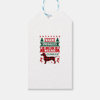 Korte Hond Kerst Pyjama Shirt Schattig Weiner Leli Cadeaulabel