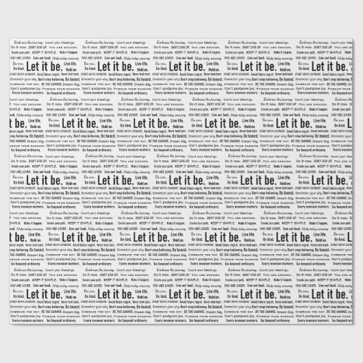 Korte Inspirerende Citaten Op Wit Cadeaupapier (Vlak)