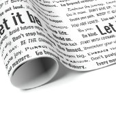 Korte Inspirerende Citaten Op Wit Cadeaupapier (Rol Hoek)