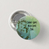 Korte jongens hebben liefde te Button nodig (Voorkant /achterkant)