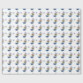 Korte kaart en vlag van de staat West Virginia Cadeaupapier (Vlak)