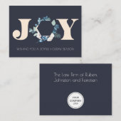 Korte kerst met de botanische kerst notitiekaartje (Voorkant / Achterkant)