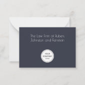 Korte kerst met de botanische kerst notitiekaartje (Achterkant)