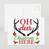 Korte Kerst Oud en Nieuw Ansichtkaart Feestdagenkaart (Voorkant / Achterkant)