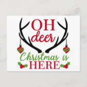 Korte Kerst Oud en Nieuw Ansichtkaart Feestdagenkaart (Voorkant)