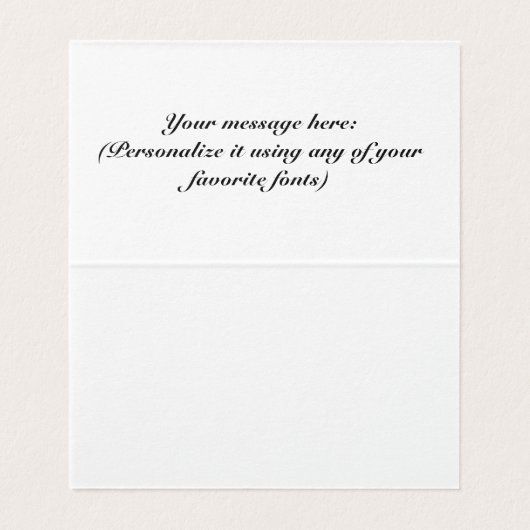 Korte kerstgroeten, wensen & Schattigee berichten Kaart (Binnenkant ongevouwen)