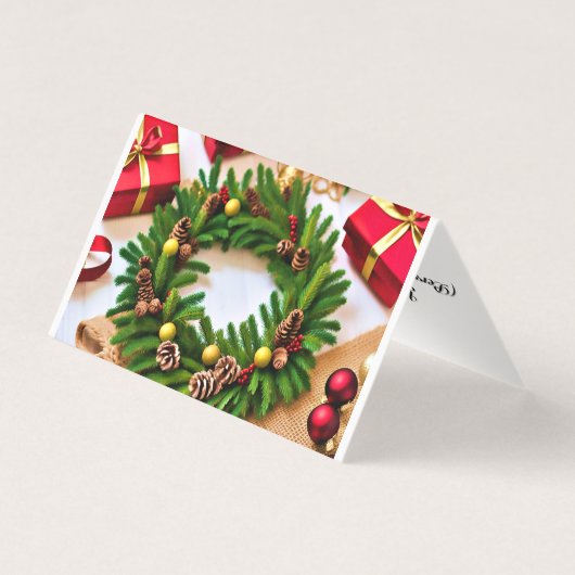 Korte kerstgroeten, wensen & Schattigee berichten Kaart (Achterkant)