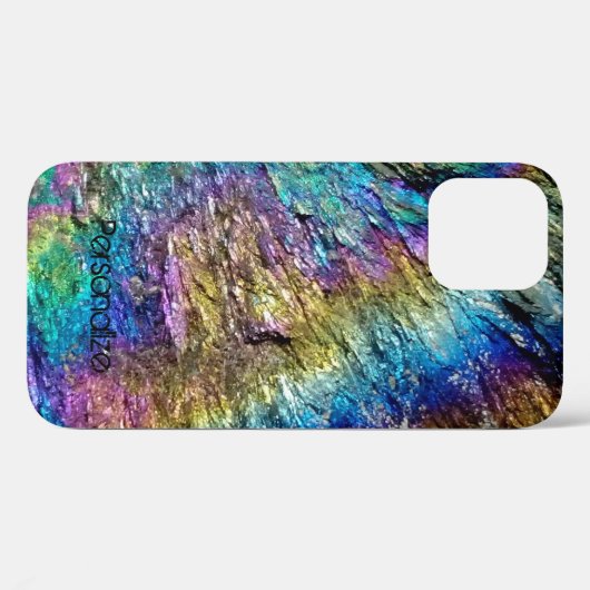 Korte kleurige iPhone abstracte patroonsteen Case-Mate iPhone Case (Achterkant (horizontaal))
