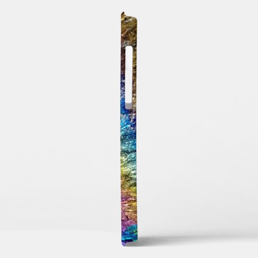 Korte kleurige iPhone abstracte patroonsteen Case-Mate iPhone Case (Achterkant / Links)