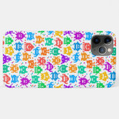 Korte kleurrijke pixelmonsters Case-Mate iPhone case (Achterkant (horizontaal))