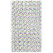 Korte kleurrijke pixelmonsters tafelkleed (Voorkant)