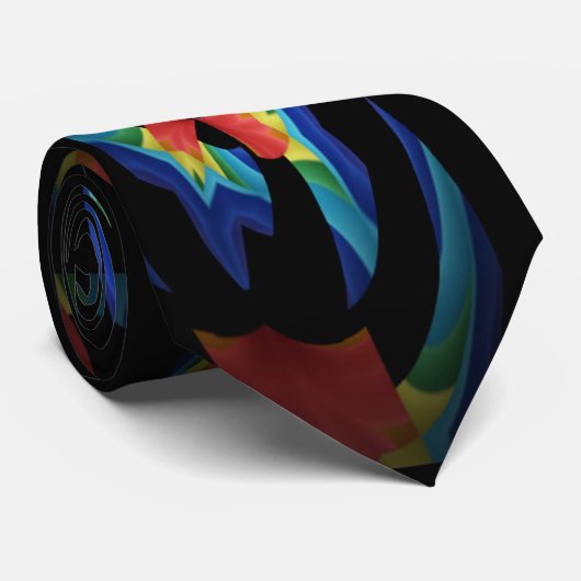 KORTE KLEURVORMEN STROPDAS (Opgerold)