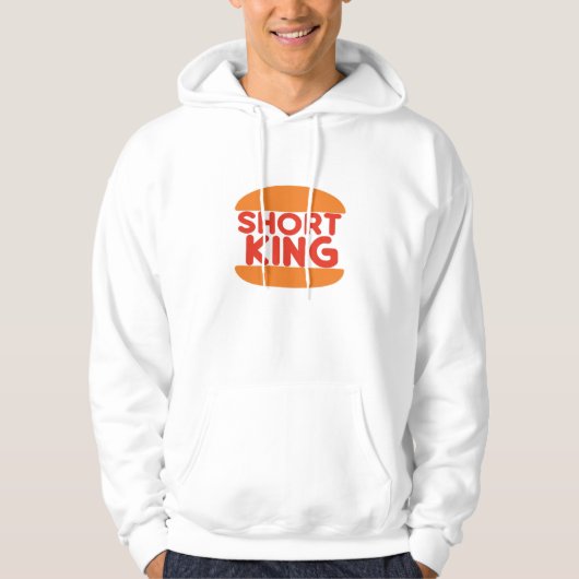 Korte Koning Grappig Minimaal Design Hoodie (Voorkant)