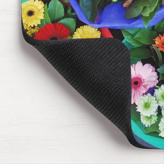 Korte kweekbloemen muismat (Hoek)