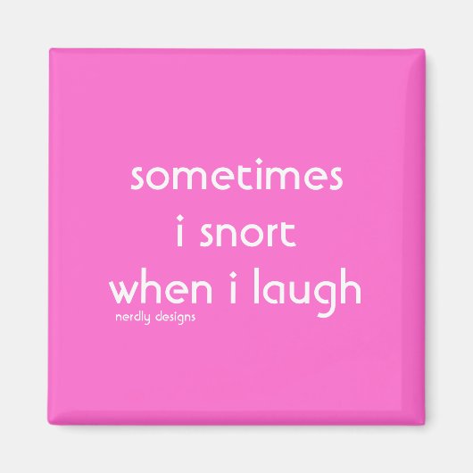 korte lachmagneet magneet (Voorkant)