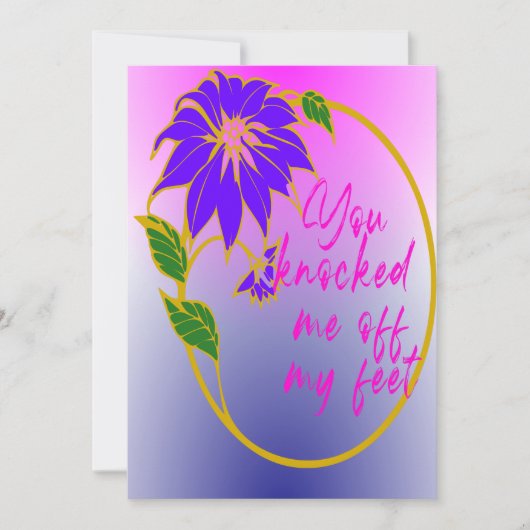 Korte liefdesgedichten voor een geheime crush bedankkaart (Voorkant)