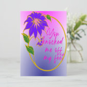 Korte liefdesgedichten voor een geheime crush bedankkaart (Staand voorkant)