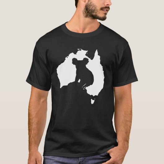 Korte lijn Koala Silhouette - Australisch Koala Be T-shirt (Voorkant)