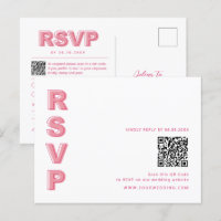 Korte lijn Vet Type RSVP Barcode Enclosure Briefka