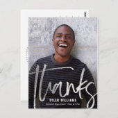 Korte lijnen Modern Afstuderen Dank u Briefkaart (Voorkant / Achterkant)