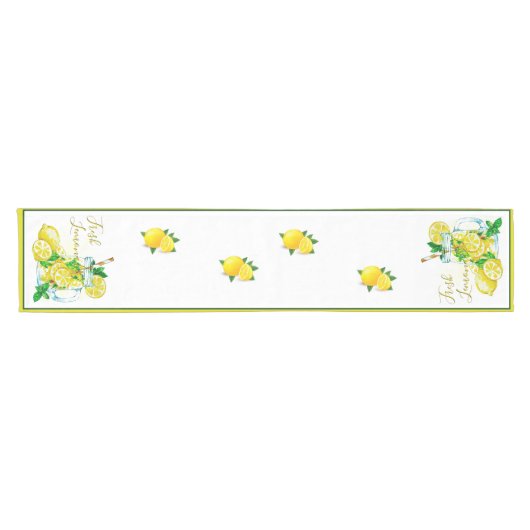 Korte limonade runner tafelloper (Horizontaal)