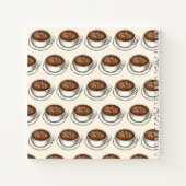 Korte Lover Cup Latte Tan Brown, gepersonaliseerd Notitieboek (Achterkant)