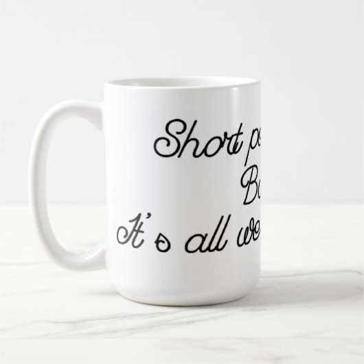 Korte mensen Kick Butt Coffee Mok (Links)