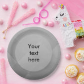 Korte, moderne metalen zilver, alle tekst papieren bordje (Feest)