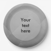 Korte, moderne metalen zilver, alle tekst papieren bordje (Voorkant)