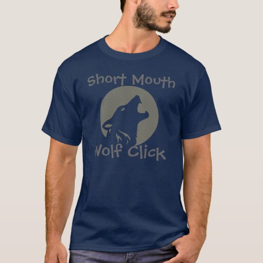 Korte mond Wolf klik T-shirt (Voorkant)