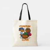 Korte mouwen | Pompoenliefde Tote Bag (Achterkant)
