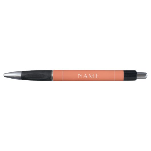 Korte naam Moderne Tangerine Minimale Typografie Pen (Voorkant)