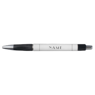 Korte naam Persoonlijk Modern Black White Minimal Pen