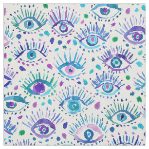 KORTE OOGJES All-Seing Eye Illuminati Print Stof