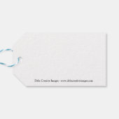 Korte-ooruil tijdens de vlucht op grasland cadeaulabel (Achterkant Horizontaal)