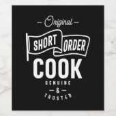 Korte opdracht Cook-taak titel Cadeaubon Wijn Etiket (Enkel label)