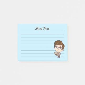 Korte opmerking voor zakelijk man post-it® notes