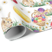 Korte paasbundel en bundelmanden, getand cadeaupapier (Rol Hoek)