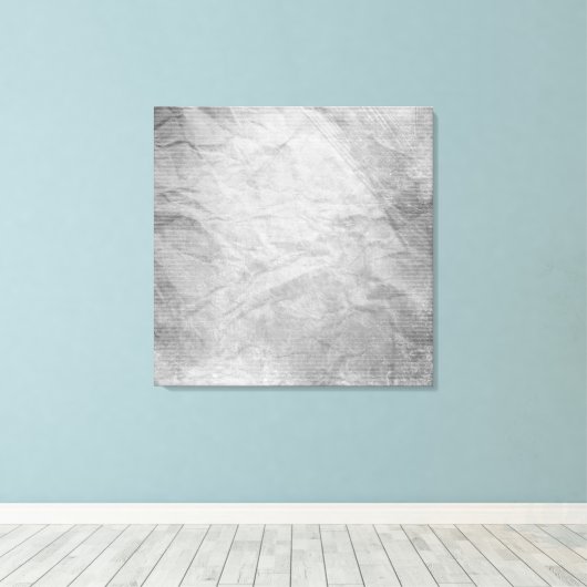 KORTE PAPIERSILVER GRAY GRAYS WITTE DIGITALE TEM CANVAS AFDRUK (Insitu (Houten vloer))