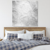 KORTE PAPIERSILVER GRAY GRAYS WITTE DIGITALE TEM CANVAS AFDRUK (Insitu (Slaapkamer))