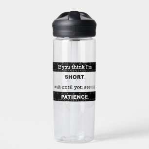 Korte patiënt waterfles