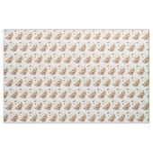 Korte Pitbull-tekening met gevouwen poten Stof (Yard (91,4 cm))