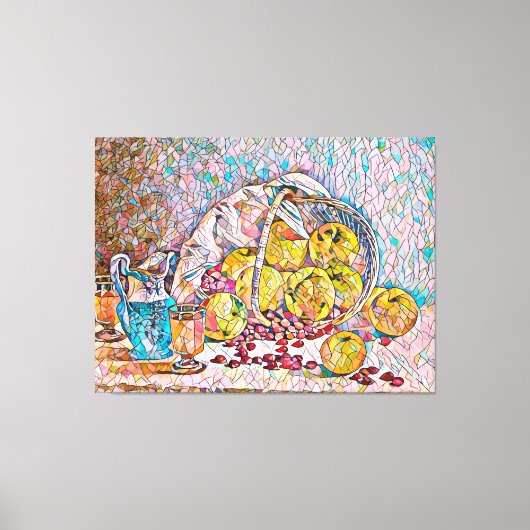 Korte pitcher: nog leven Abstracte kunst Canvas Afdruk (Voorkant)