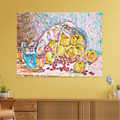 Korte pitcher: nog leven Abstracte kunst Canvas Afdruk (Insitu (Woonkamer))