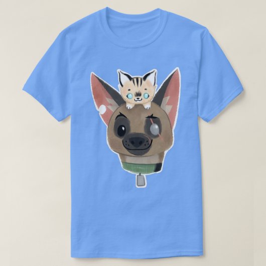 Korte Pixie en Brutus T-shirt (Design voorkant)