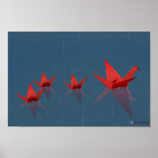 Korte regenachtige dag afdrukken poster (Voorkant)